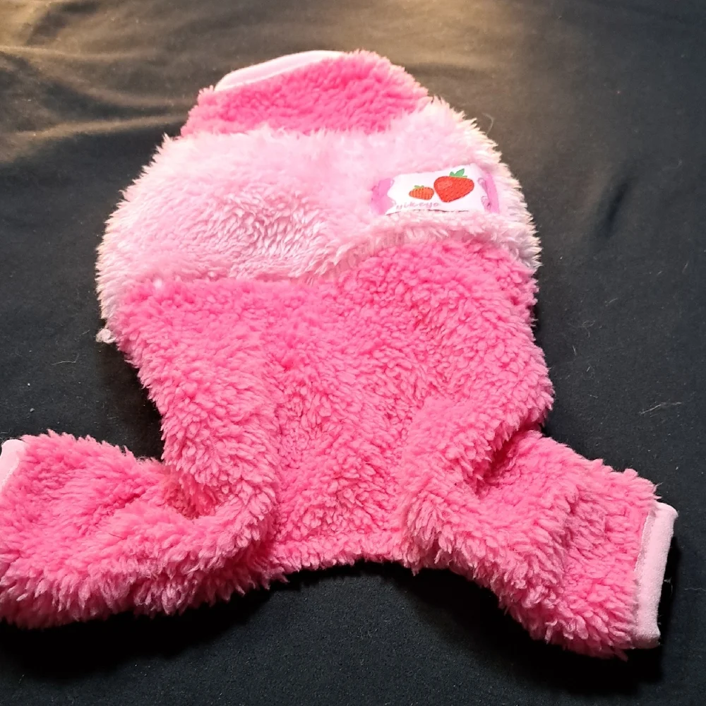 Pink Fuzzy Dog Sweater
